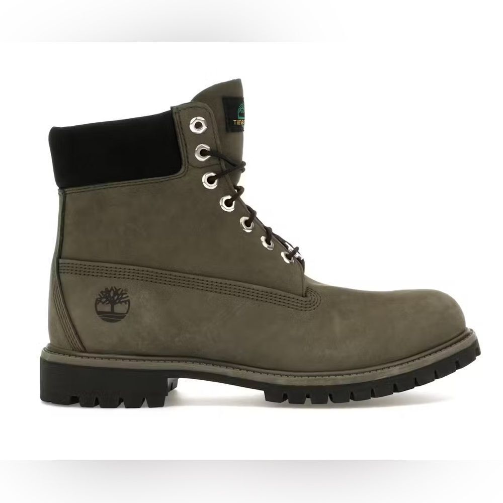 Timberland Classic Premium 6 Inch Boot Dark Green Nubuck 8.5